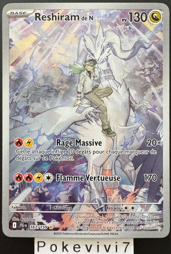 Carte pokemon reshiram 167 159 - carte,