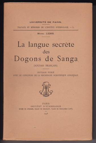 Rare michel leiris langue - leiris, la