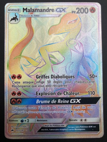 Carte pokemon malamandre - carte,