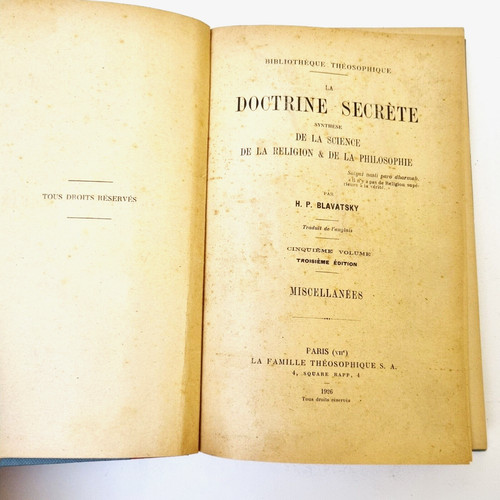 Teosofia doctrine secrete - la,
