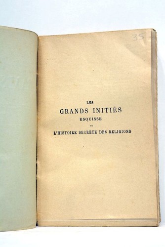 Livre ancien grands inities - ancien,