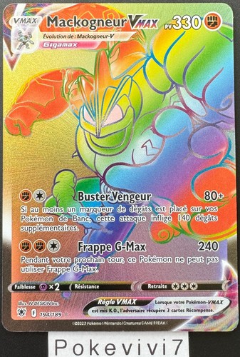 Carta pokemon mackogneur - carta,