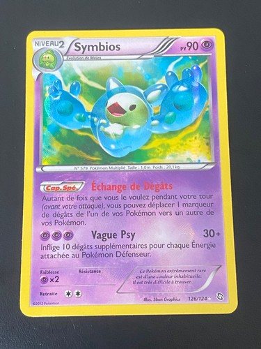 Carte pokemon symbios 126 - carte, 126/124