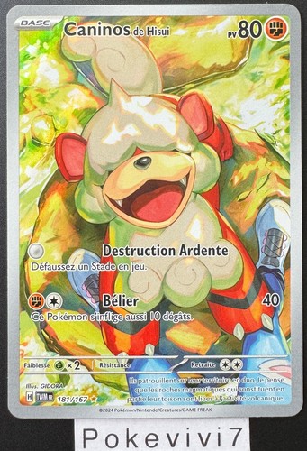 Carte pokemon caninos - carte,