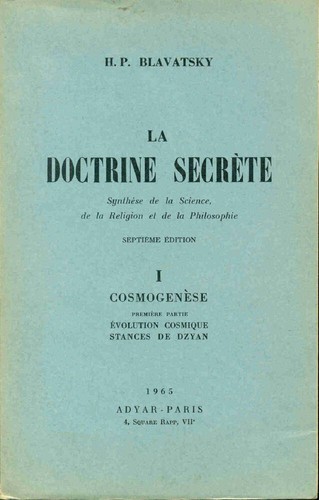 Doctrine secrète synthèse - la, secrète.synthèse